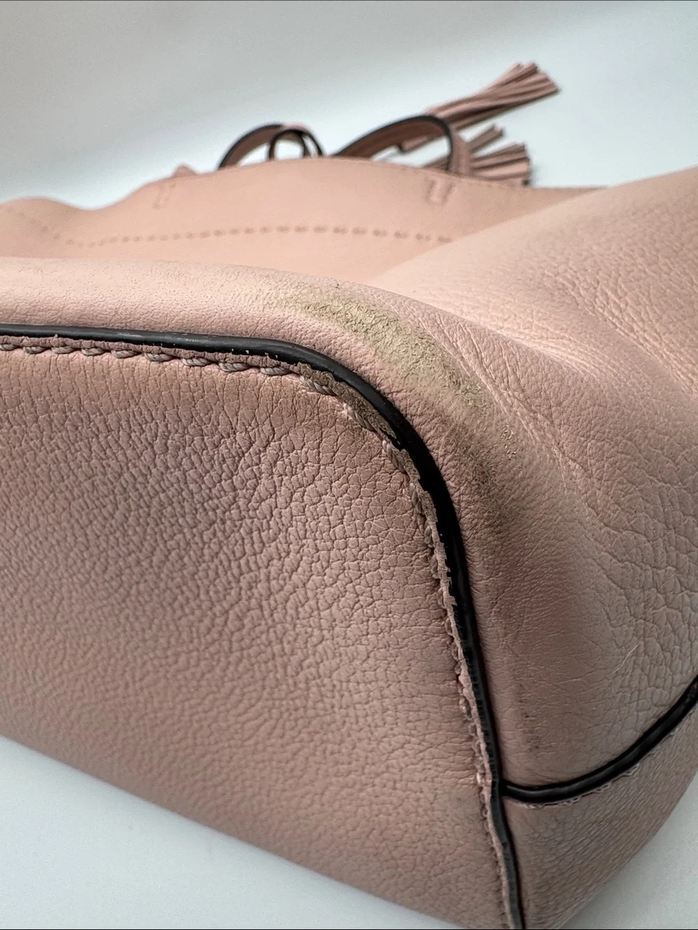 Tory Burch McGraw Leather Tote Dusty Pink